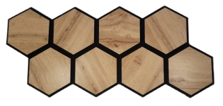 Akustický panel Hexagon 920x420mm Dub Wotan